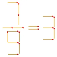 Math puzzle: Fix the matchstick equation