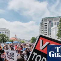 ‘They may draw racist maps, but we are the south’: thousands rally in Alabama for Black voting rights
